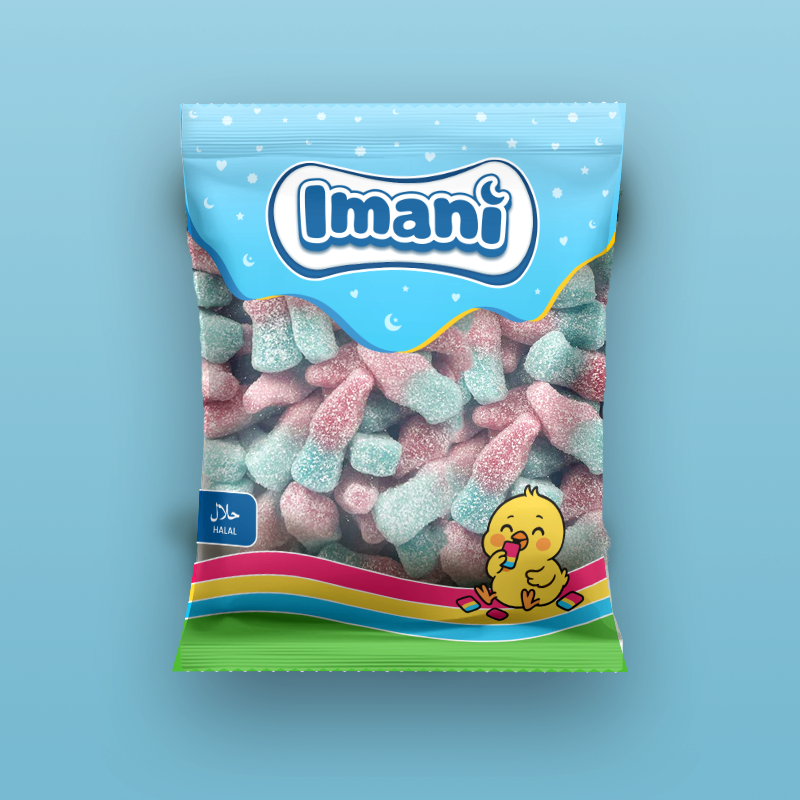 SAURE BUBBLE GUM FLASCHEN (500G)