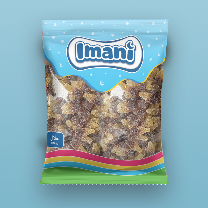 GEZUCKERTE COLA FLASCHEN (500G)