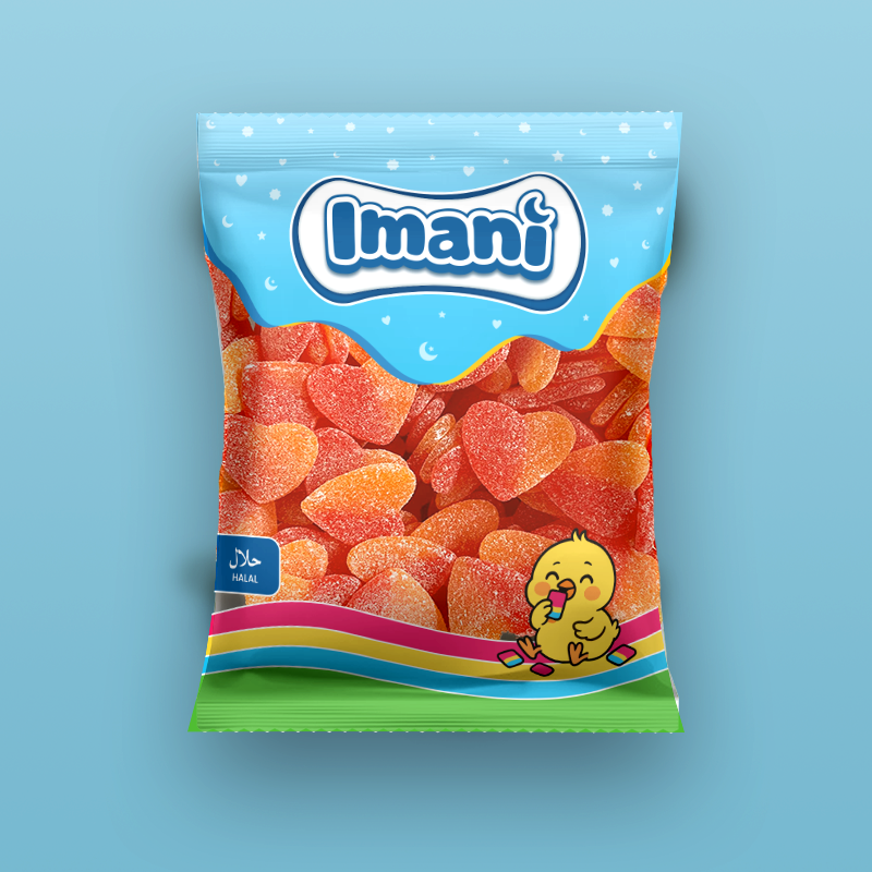 VEGANE PFIRSICHHERZEN (500G)