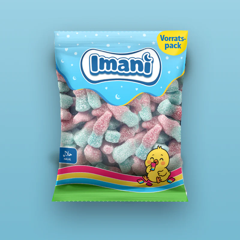 SAURE BUBBLE GUM FLASCHEN (500G)